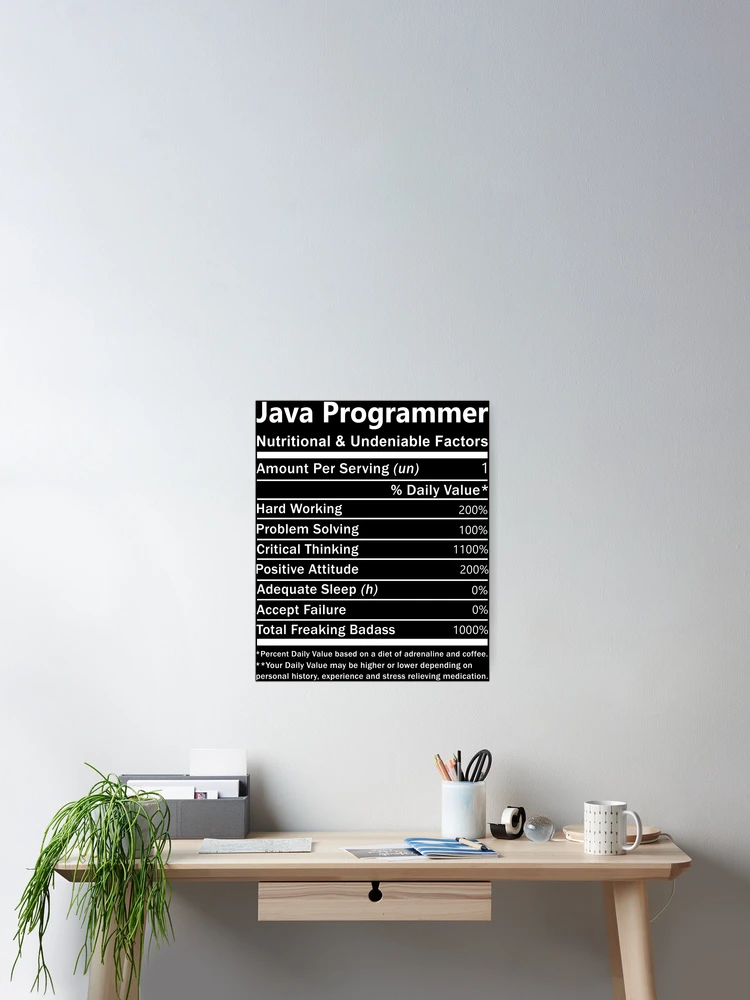 Thumbnail 2 of 3, Poster, Java Programmer designed and sold by aswmhmlc71.