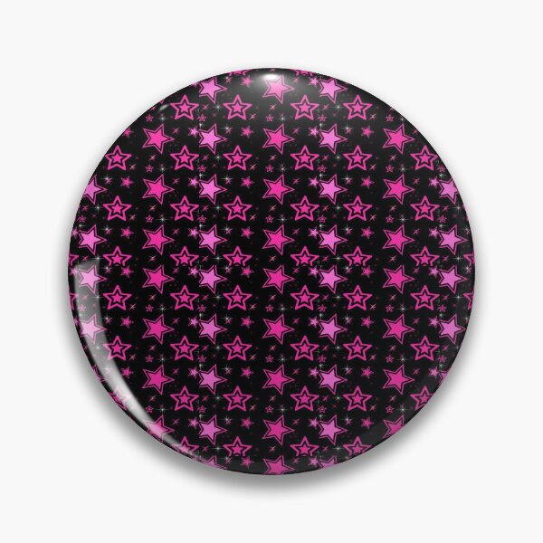 Artikelvorschau, Y2K Scene Pink Stars – Neon Alt Girl Pattern entworfen und verkauft von bunnyreeaa.