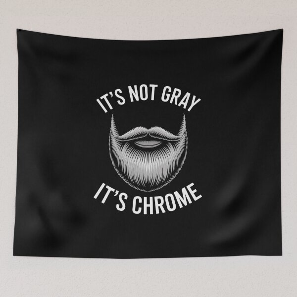 Item preview, It's Not Gray It's Chrome Beard Care Tank Top designed and sold by VasilisLamArt.
