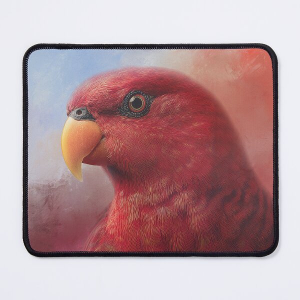 Item preview, Red Lori Parrot Close Up 01 designed and sold by Elisabeth Lucas.