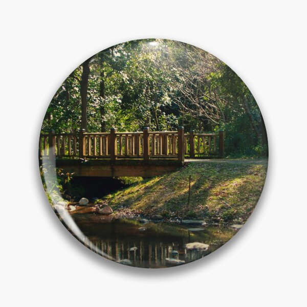 Item preview, Peaceful Forest Bridge over Stream designed and sold by Ataqhin.