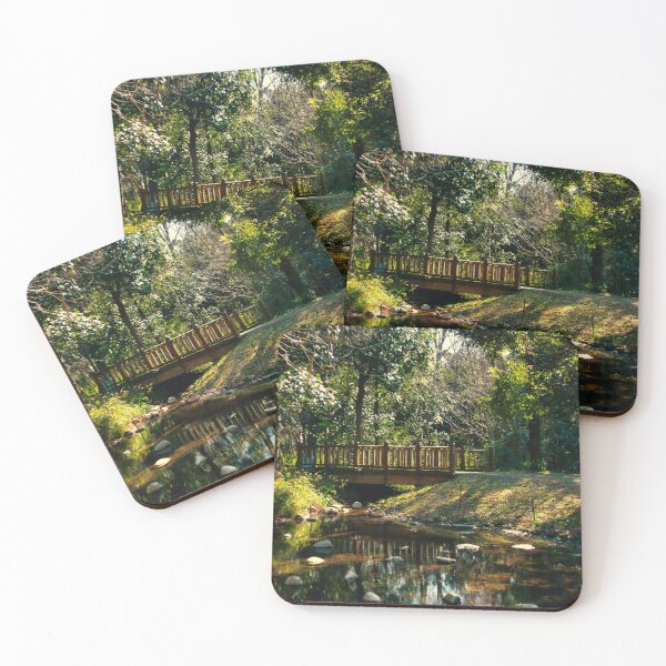 Item preview, Peaceful Forest Bridge over Stream designed and sold by Ataqhin.
