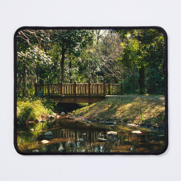 Item preview, Peaceful Forest Bridge over Stream designed and sold by Ataqhin.