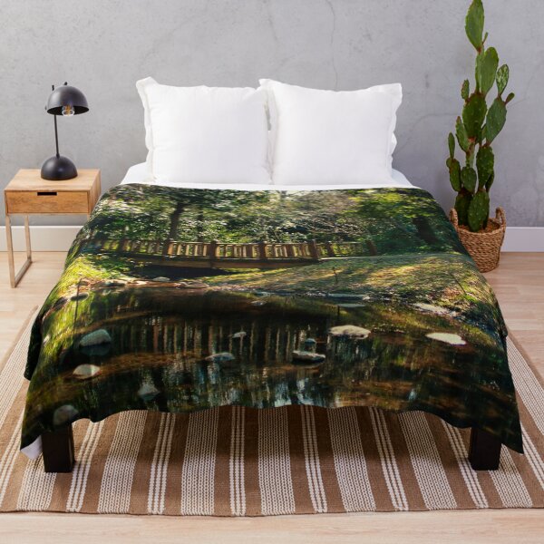 Item preview, Peaceful Forest Bridge over Stream designed and sold by Ataqhin.
