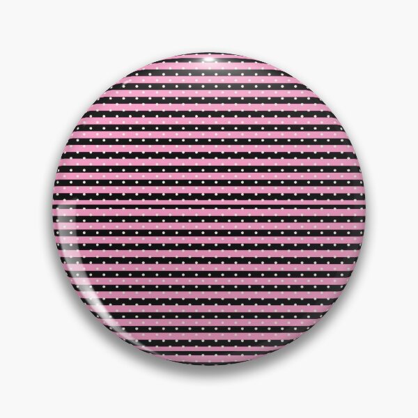 Item preview, Y2K Scene Stripes & Polka Dots – Pink & Black Alt Pattern designed and sold by bunnyreeaa.