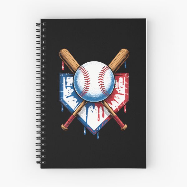 Artikelvorschau, Baseballfans mit amerikanischer Flagge entwerfen Ballschläger und Home Plate entworfen und verkauft von ToriKarla.
