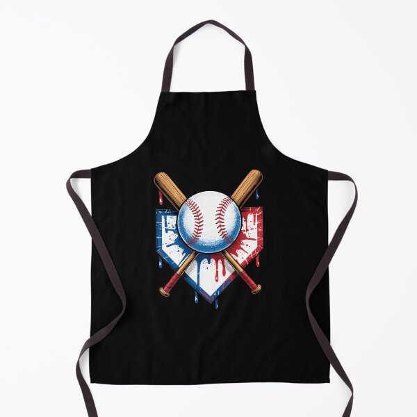 Artikelvorschau, Baseballfans mit amerikanischer Flagge entwerfen Ballschläger und Home Plate entworfen und verkauft von ToriKarla.