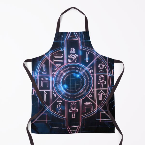 Item preview, Neon Light Symbols, Cyberpunk Egyptian Hieroglyphics, symmetrical textures (image size 8320x12480) designed and sold by Digital-Davinci.