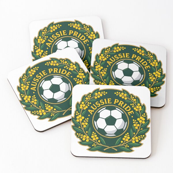 Item preview, Aussie Pride Soccer Emblem – Australia Football Supporter designed and sold by Imaginationbeyond.