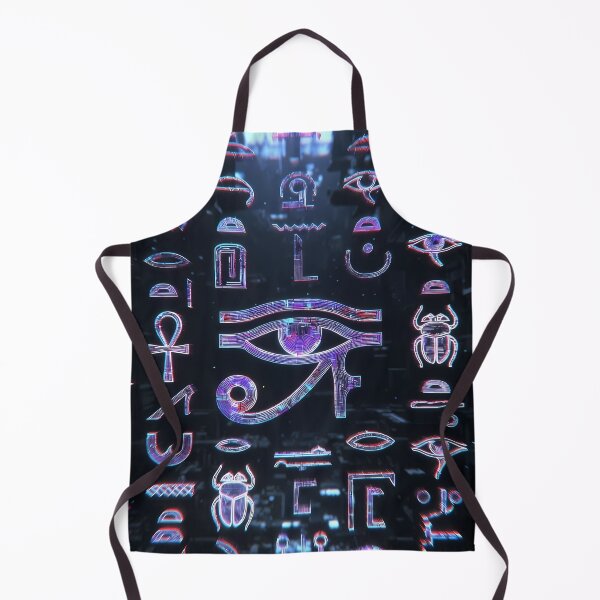 Item preview, Neon Light Symbols, Cyberpunk Egyptian Hieroglyphics, symmetrical textures (image size 8320x12480) designed and sold by Digital-Davinci.