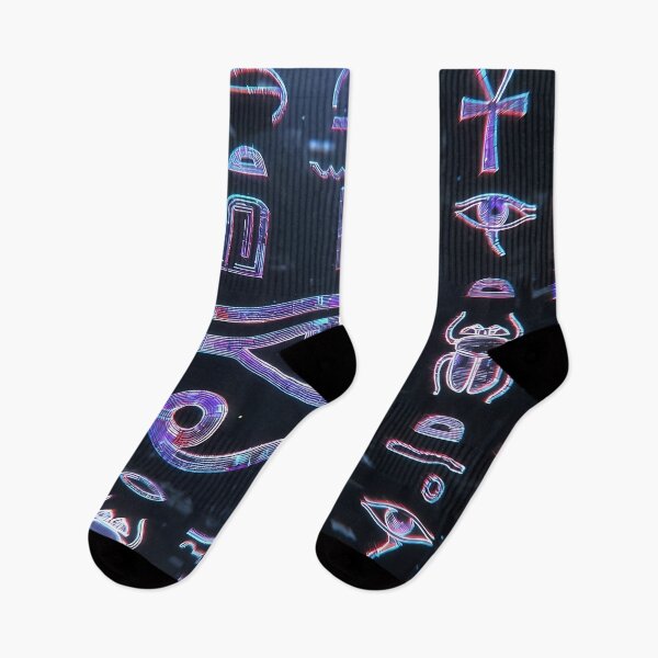 Item preview, Neon Light Symbols, Cyberpunk Egyptian Hieroglyphics, symmetrical textures (image size 8320x12480) designed and sold by Digital-Davinci.