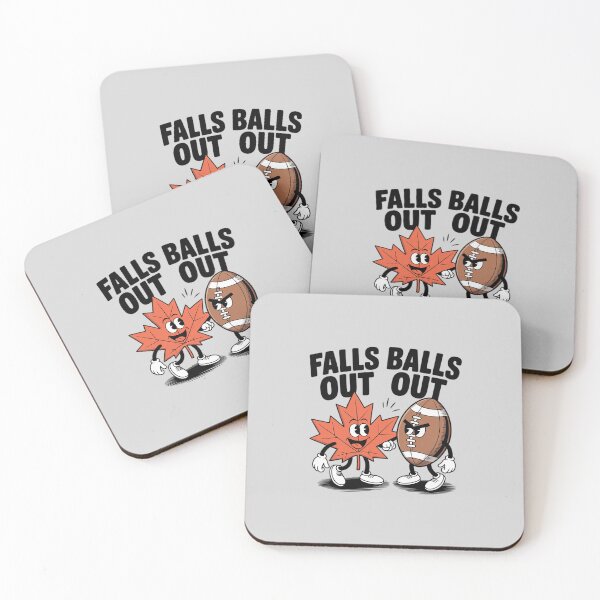 Item preview, Falls Out Balls Out Football Game Day Autumn Thanksgiving designed and sold by NetoGalaxy.