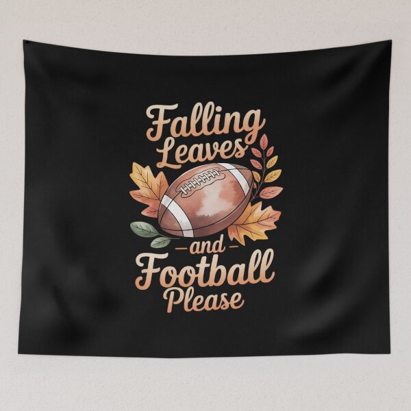 Item preview, Falling Leaves and Football Please - Autumn Fall designed and sold by NetoGalaxy.