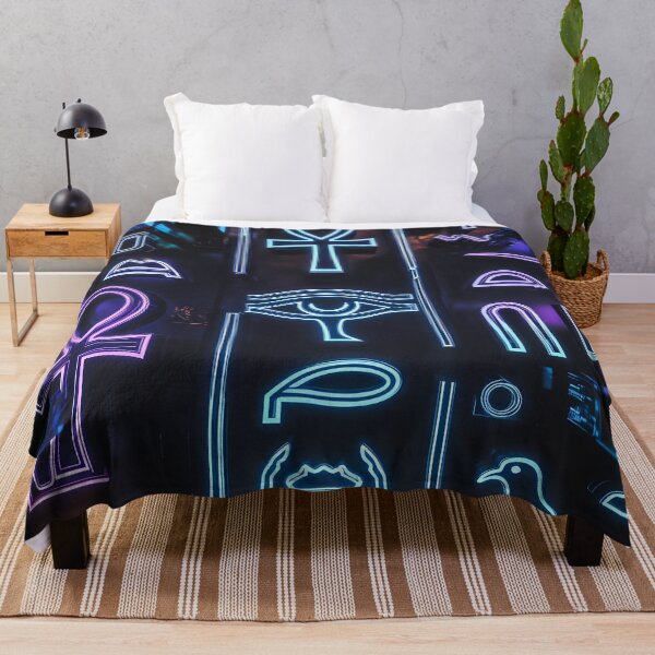 Item preview, Neon Light Symbols, Cyberpunk Egyptian Hieroglyphics, symmetrical textures (image size 8320x12480) designed and sold by Digital-Davinci.