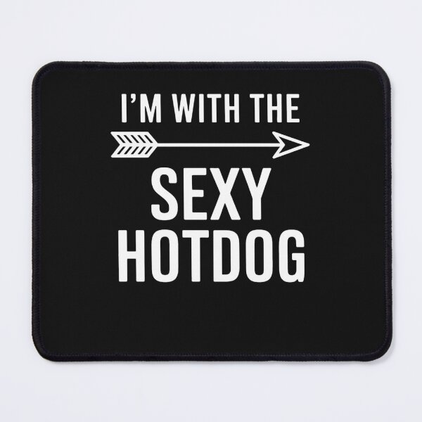 Item preview, Couples Halloween Costume Shirts I'm With The Sexy Hot Dog designed and sold by itsnothatweird.