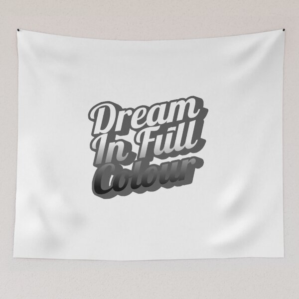 Item preview, Dream in Full Colour – Motivational Aesthetic Typography Design designed and sold by Uceepeace.