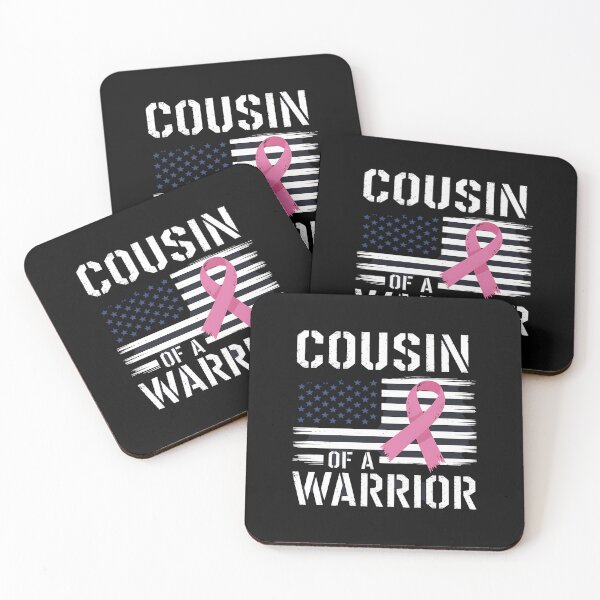 Item preview, Cousin Of A Warrior Breast Cancer Awareness Support Squad designed and sold by itsnothatweird.