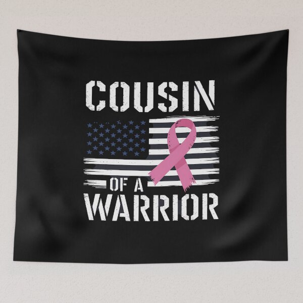 Item preview, Cousin Of A Warrior Breast Cancer Awareness Support Squad designed and sold by itsnothatweird.