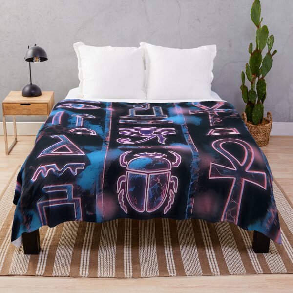 Item preview, Neon Light Symbols, Cyberpunk Egyptian Hieroglyphics, symmetrical textures (image size 8320x12480) designed and sold by Digital-Davinci.