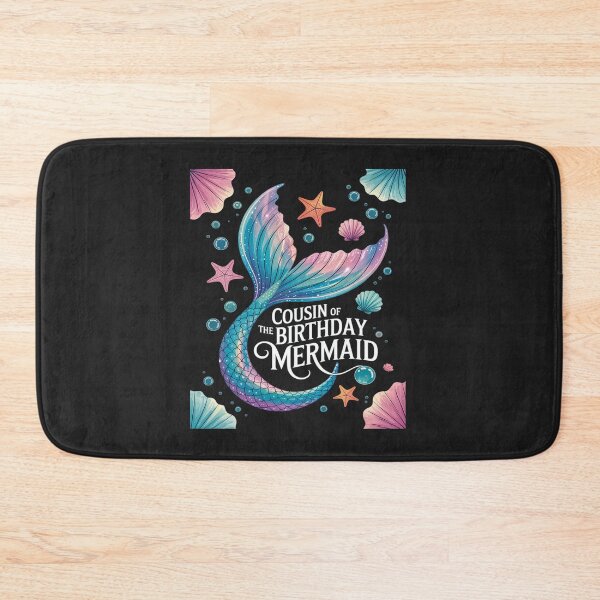 Item preview, Cousin Of The Birthday Mermaid Family Matching Party Squad designed and sold by itsnothatweird.