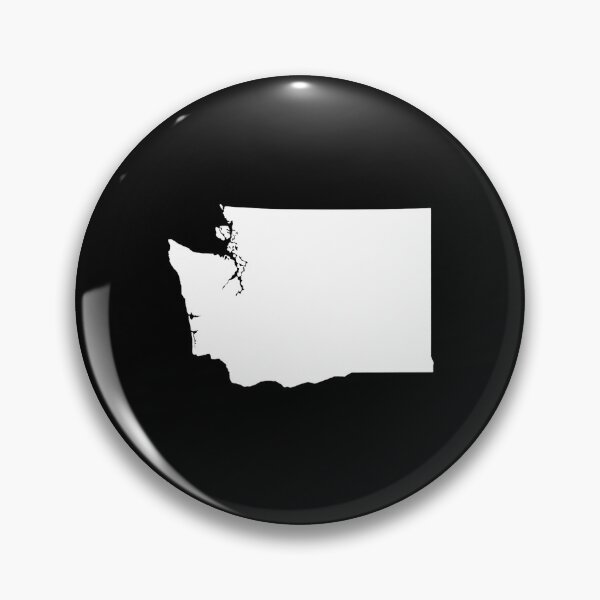 Item preview, Washington Map Silhouette – Minimal White designed and sold by Paper Drip.