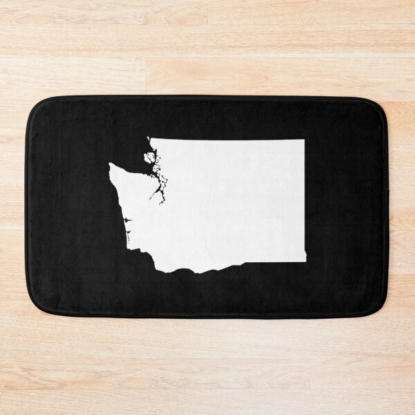 Item preview, Washington Map Silhouette – Minimal White designed and sold by Paper Drip.