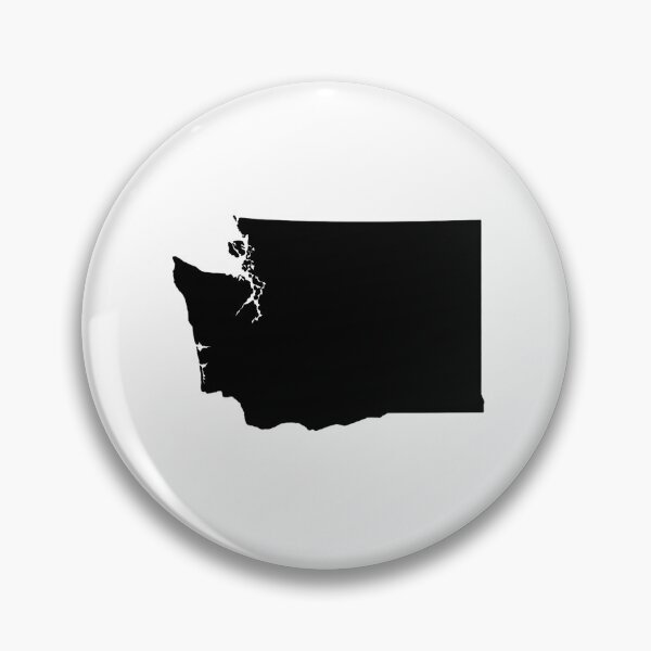 Item preview, Washington Map Silhouette – Minimal Black designed and sold by Paper Drip.