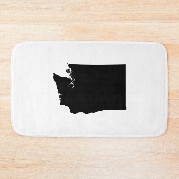 Item preview, Washington Map Silhouette – Minimal Black designed and sold by Paper Drip.