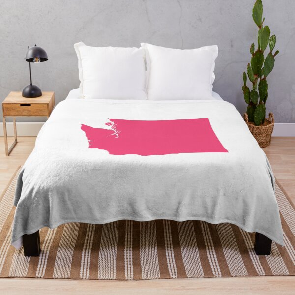 Item preview, Washington  Map Silhouette – Minimal Pink designed and sold by Paper Drip.