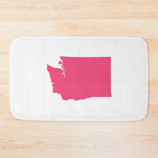 Item preview, Washington  Map Silhouette – Minimal Pink designed and sold by Paper Drip.
