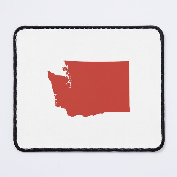 Item preview, Washington Map Silhouette – Minimal Maroon designed and sold by Paper Drip.