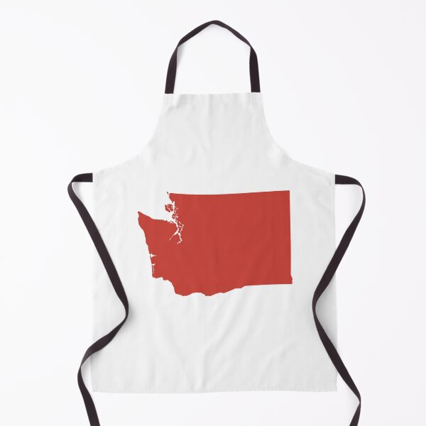 Item preview, Washington Map Silhouette – Minimal Maroon designed and sold by Paper Drip.