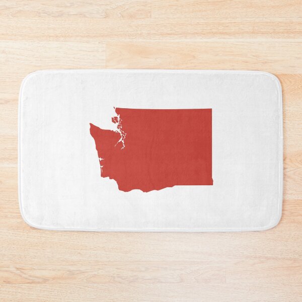 Item preview, Washington Map Silhouette – Minimal Maroon designed and sold by Paper Drip.