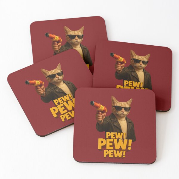 Item preview, Pew Pew Kitty designed and sold by Cats and Other Things.