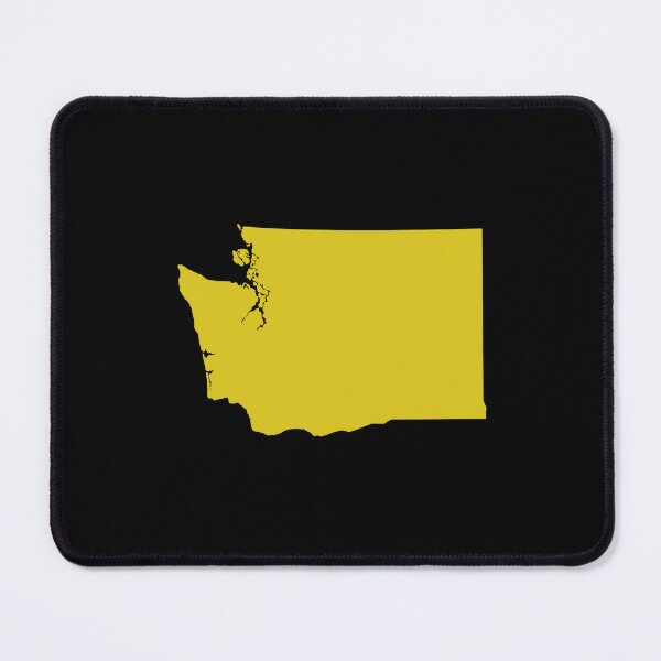 Item preview, Washingtone Map Silhouette – Minimal Yellow designed and sold by Paper Drip.