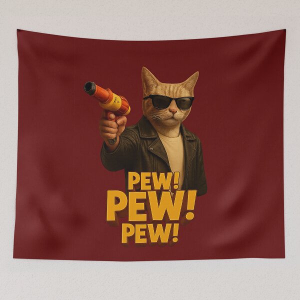 Item preview, Pew Pew Kitty designed and sold by Cats and Other Things.