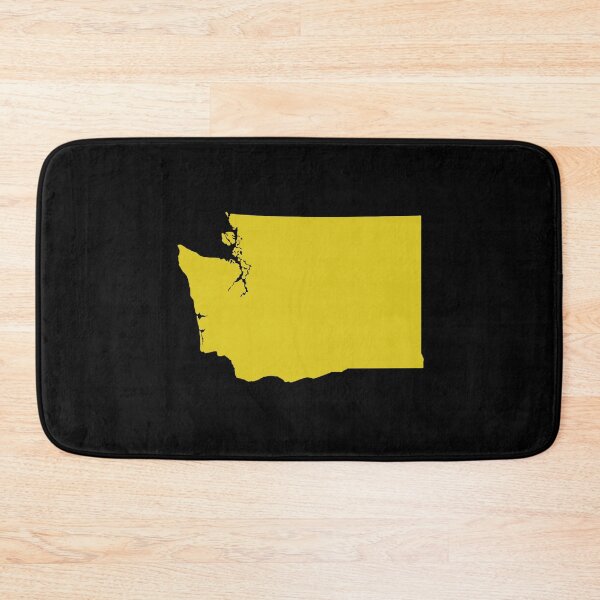 Item preview, Washingtone Map Silhouette – Minimal Yellow designed and sold by Paper Drip.