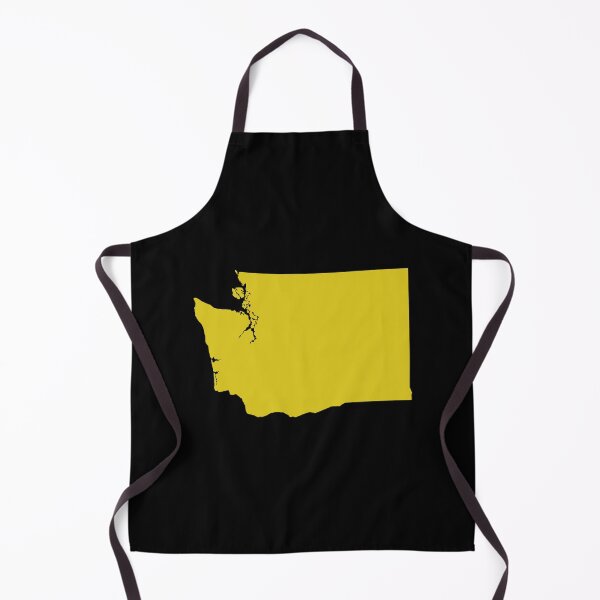 Item preview, Washingtone Map Silhouette – Minimal Yellow designed and sold by Paper Drip.