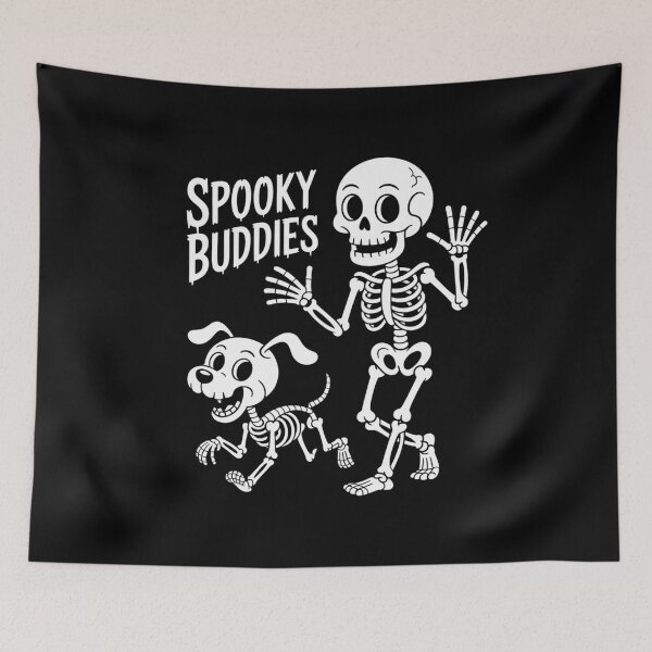 Item preview, Halloween Dog, Funny Skeleton Chasing Dog Men Women designed and sold by khorbiasieno.