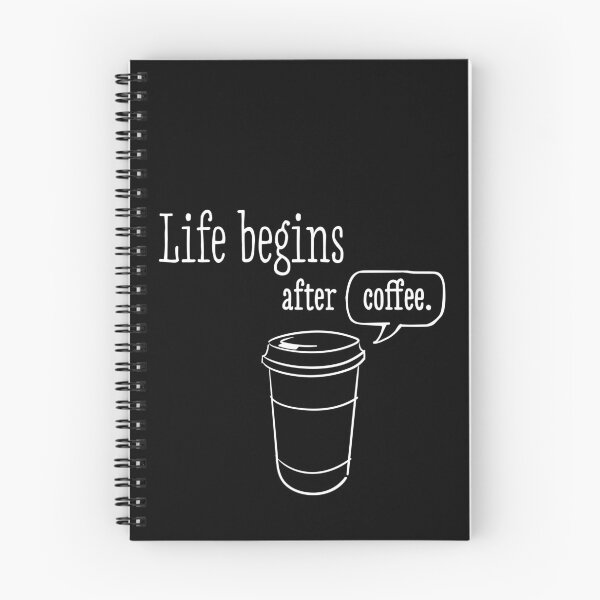 Item preview, La vida comienza después del café - Cita de moda de café con dibujos animados de la taza para llevar designed and sold by Chilli-Design.