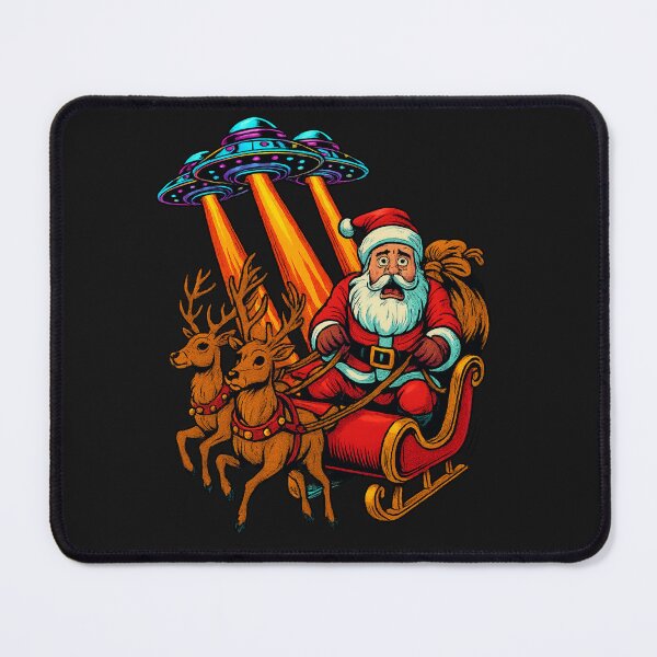 Item preview, Santa vs. the Saucer Squad designed and sold by Cats and Other Things.