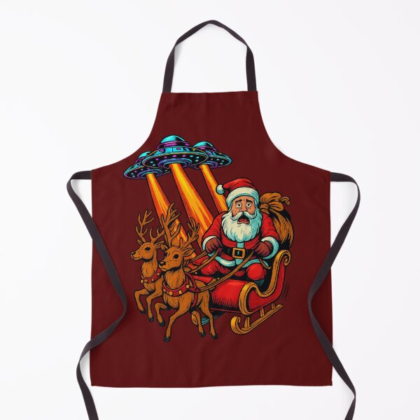 Item preview, Santa vs. the Saucer Squad designed and sold by Cats and Other Things.