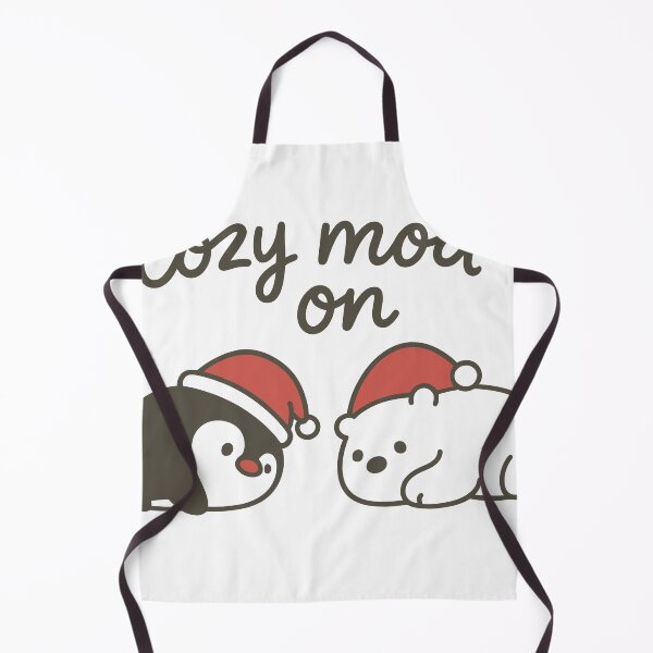 Item preview, Cute Cozy Penguin and Polar Bear Sticker | Lazy Animal Aesthetic designed and sold by ColorNestStudio.