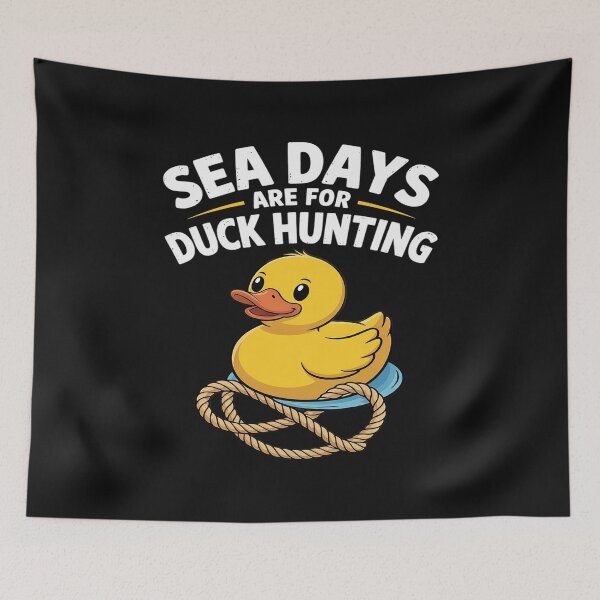Item preview, Cruising Sea Days Are For Duck Hunting Rubber Duck designed and sold by procionartss.