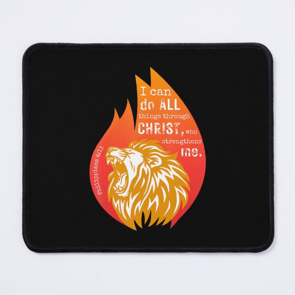 Item preview, Philippians 413 Lion Christian Verse I Can Do All Things designed and sold by RubySandy.