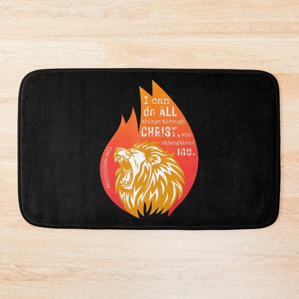 Item preview, Philippians 413 Lion Christian Verse I Can Do All Things designed and sold by RubySandy.
