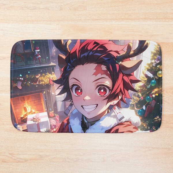 Item preview, Demon Tanjiro Kamado Christmas Joyful Anime Holiday Warm Winter Festive Indoor Glow designed and sold by HumbertoValveno.