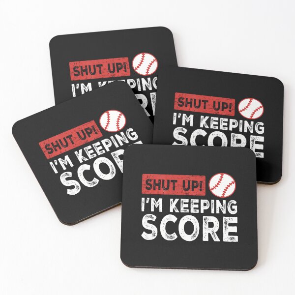 Item preview, (On Back) Shut Up I'M Keeping Score Baseball Vintage designed and sold by DeannaAntoin.