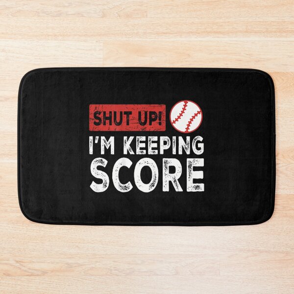 Item preview, (On Back) Shut Up I'M Keeping Score Baseball Vintage designed and sold by DeannaAntoin.