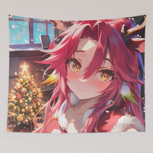 Item preview, Jibril Christmas Anime No Game No Life Festive Sparkle Warm Holiday Atmosphere designed and sold by HumbertoValveno.